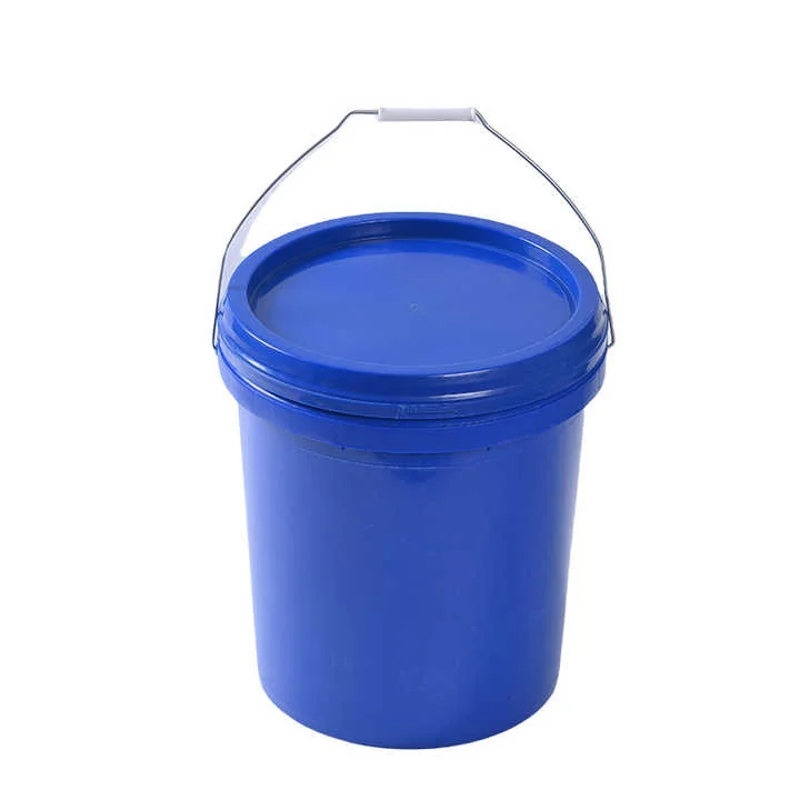 Blue paint container